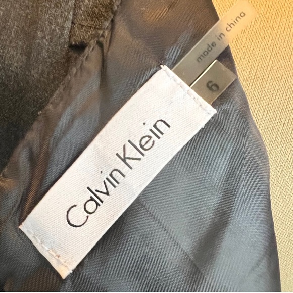 Calvin Klein Gray Pleated Detail Dress - Picture 6 of 6